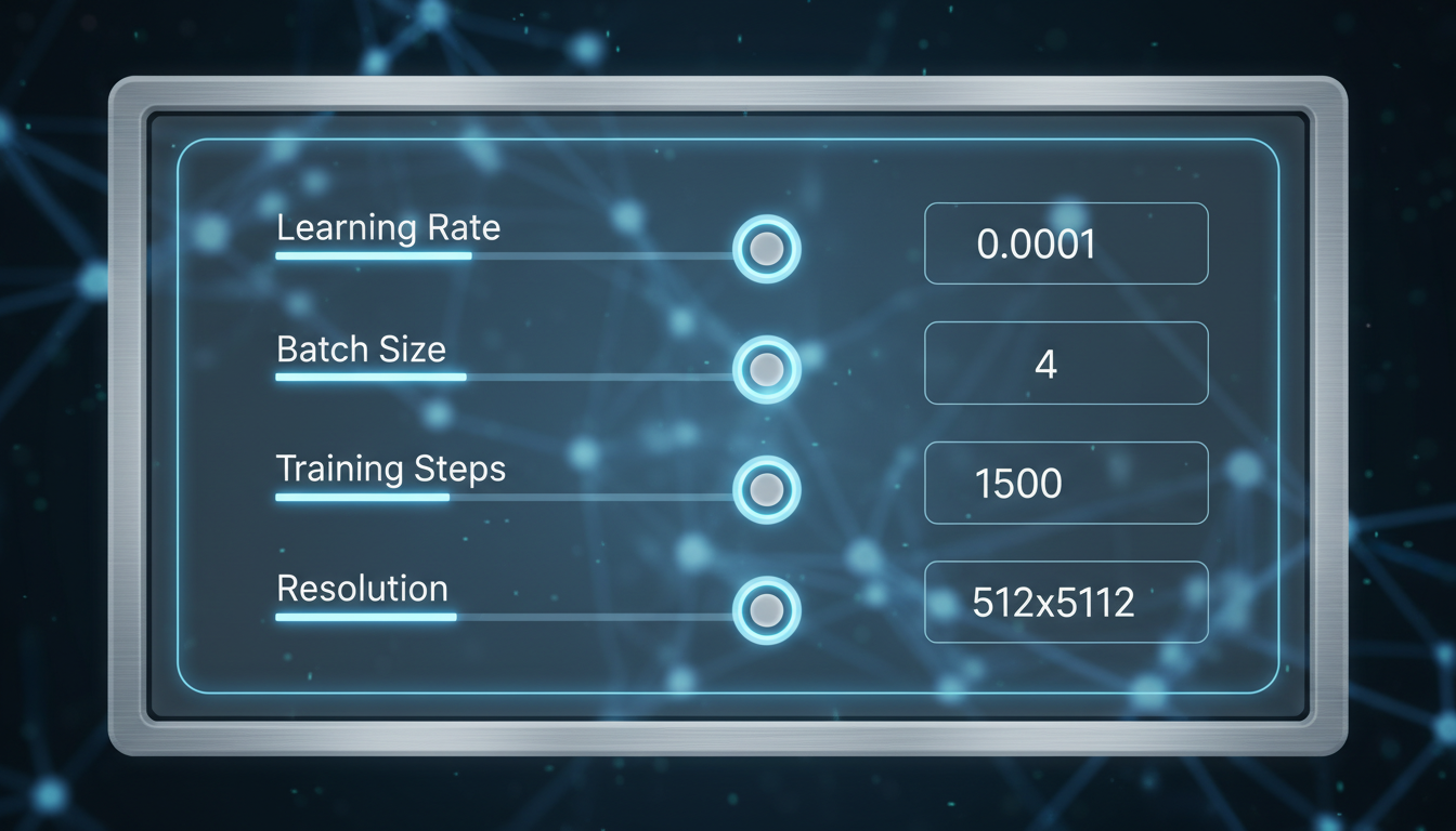 Paramètres d'entraînement LoRA