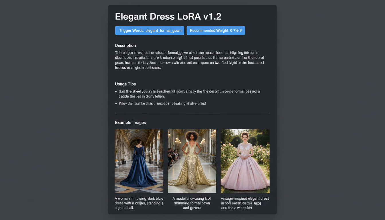 Page de modèle CivitAI