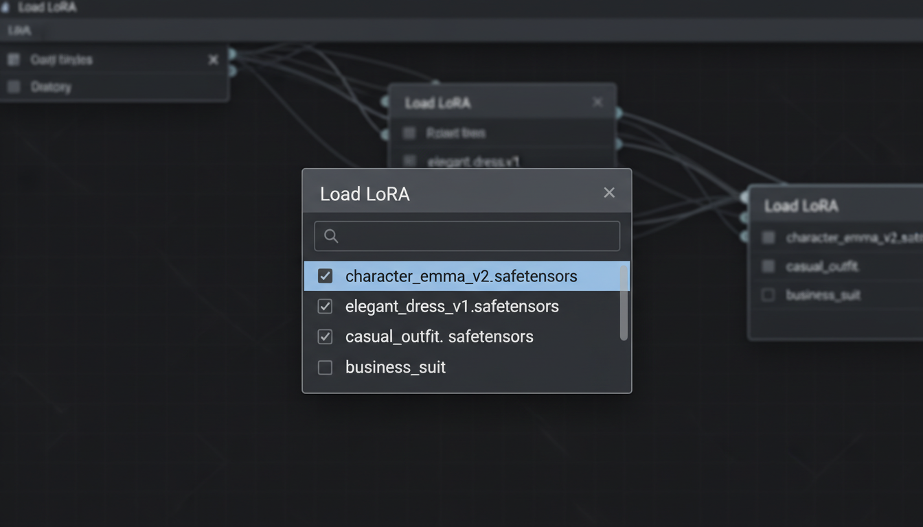 Installation LoRA dans ComfyUI